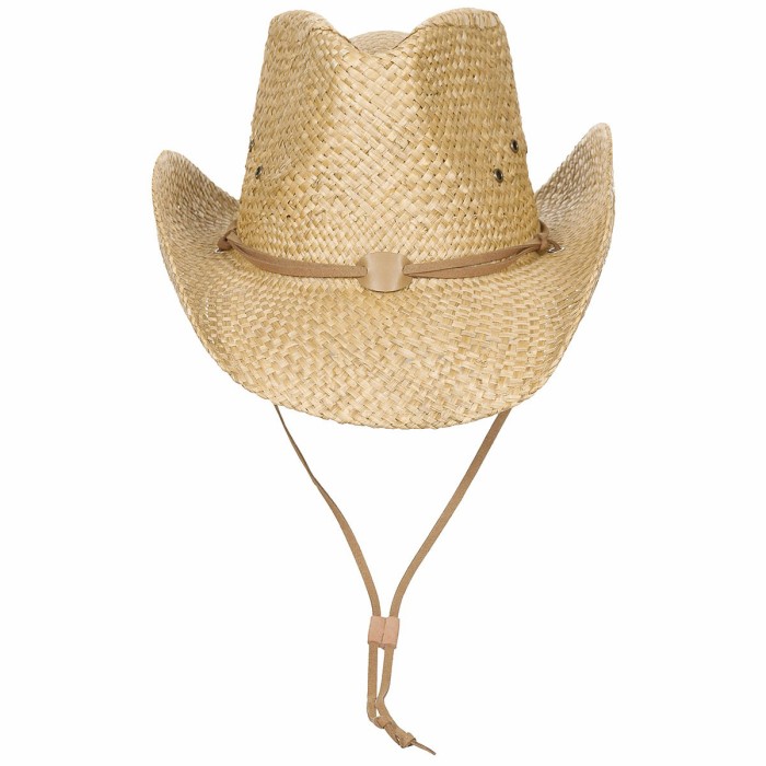 Strohhut, Kopfbedeckung, Westernhut, Hut mit Kinnband, Fox Outdoor